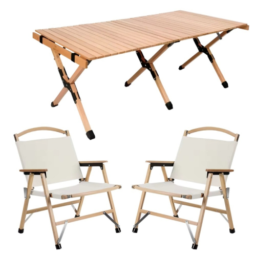 Набор для отдыха реечный стол 120 на 60 с креслами