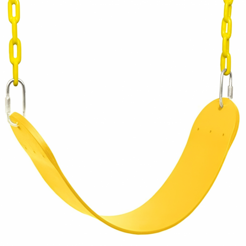 Подвесные качели на цепях Капризун желтые sa-016y