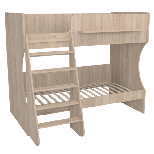 Кровать двухъярусная Р434 Капризун 3 дуб сонома