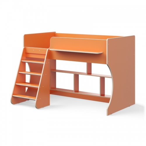 Кровать чердак Р436 Капризун 2 оранжевый