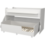 Двухъярусная кровать Р444-2 Капризун 12 с лестницей с ящиками белый