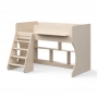Кровать чердак Р436 Капризун 2 дуб млечный