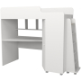 Кровать чердак с рабочей зоной Р440 Капризун 5 белый