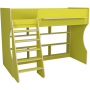 Кровать чердак Р432 Капризун 1 лайм с полками