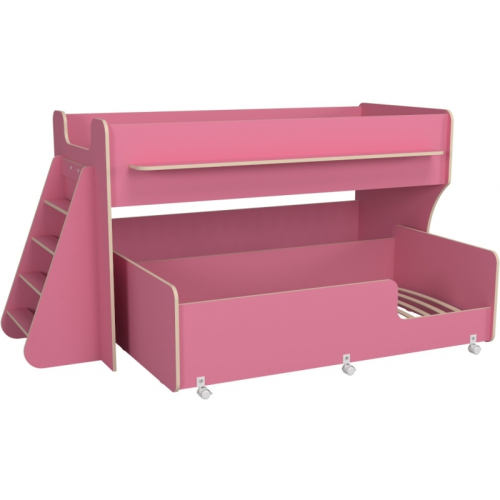 Двухъярусная кровать Р444 Капризун 7 розовый