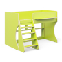 Кровать чердак Р436 Капризун 2 лайм