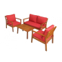 Набор садовой мебели из акации, 4 предмета, TP6076.2.2