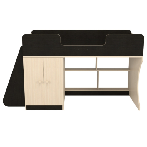 Кровать чердак Р441 Капризун 9 дуб миланский со шкафом