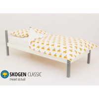 Детская кровать Бельмарко Svogen classic графит-белый