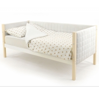 Детская кровать-тахта мягкая Бельмарко Svogen бежево-белый