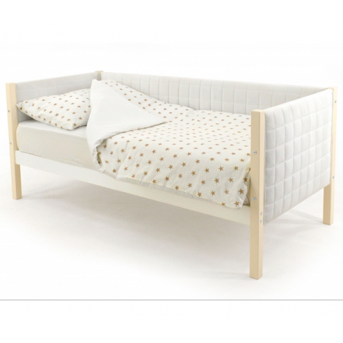 Детская кровать-тахта мягкая Бельмарко Svogen бежево-белый