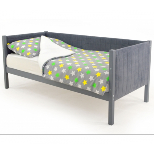 Детская кровать-тахта мягкая Бельмарко Svogen графит