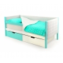 Детская кровать-тахта мягкая Бельмарко Svogen мятно-белый
