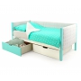 Детская кровать-тахта мягкая Бельмарко Svogen мятно-белый