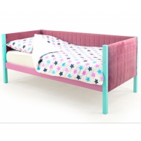 Детская кровать-тахта мягкая Бельмарко Svogen мятный-лаванда