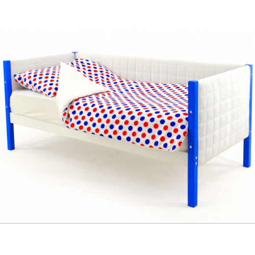 Детская кровать-тахта мягкая Бельмарко Svogen сине-белый