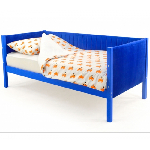 Детская кровать-тахта мягкая Бельмарко Svogen синий