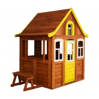 Детский домик Цветочный желтый